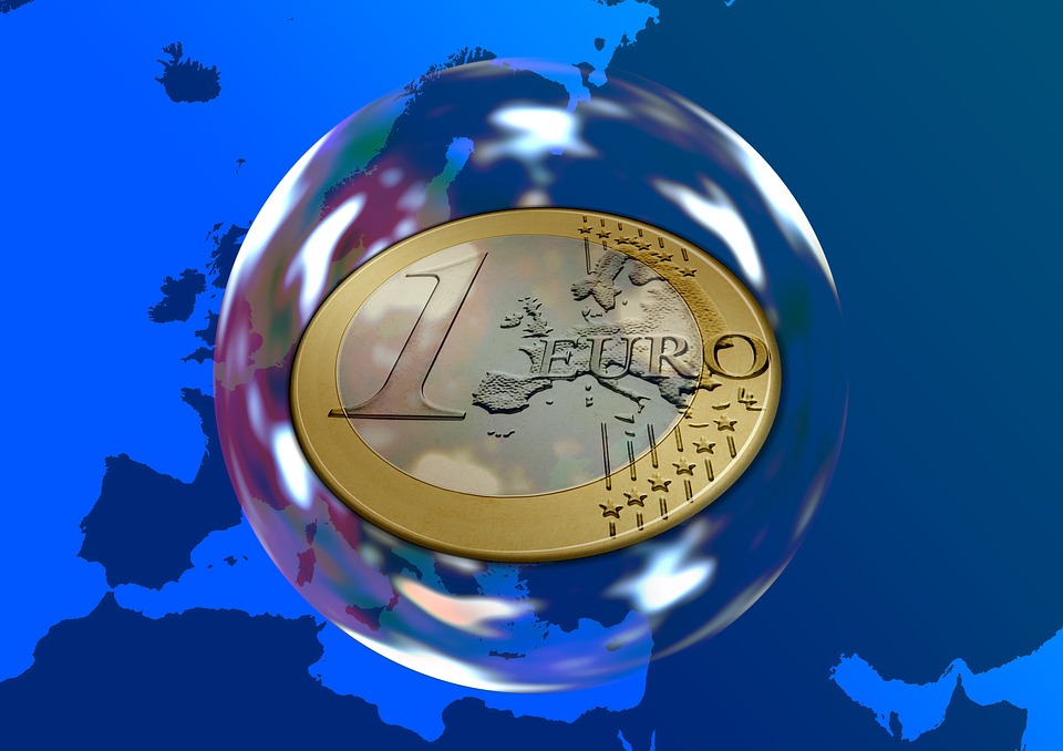 euro v bublině